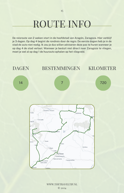 Aragon route info